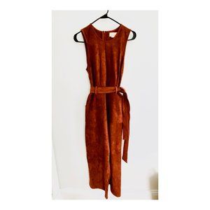 Faux Suede Jumpsuit Women's XS.